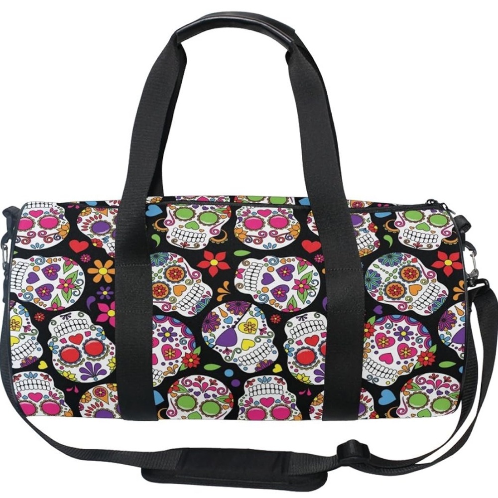Sugar skull gym bag